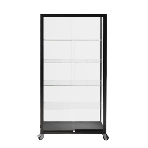 Eclipse Aluminium Full Glass Wide Display Tower Showcase