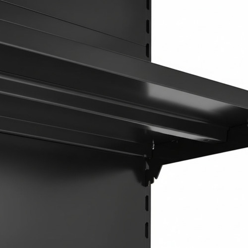 Black Shelf for Retail Shelving Units (No Brackets) - Choice of Sizes
