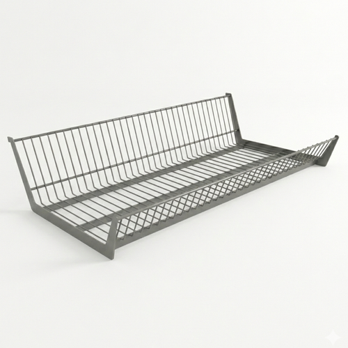 Silver Wire Basket for Retail Shelving Units