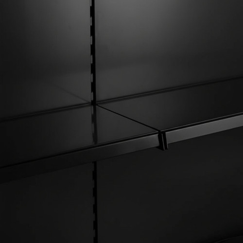Black Plain Back Panel for Retail Shelving Units