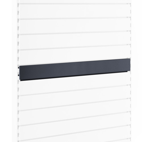 Dark Grey Slatwall Back Panel for Retail Shelving Units - H100mm