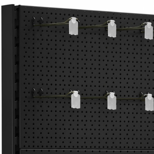 Black Perforated Back Panel for Retail Shelving Units - H400mm