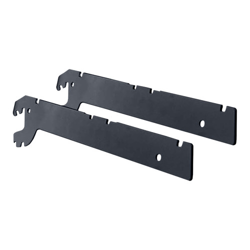 Dark Grey Pair of Shelf Brackets for Retail Shelving Units