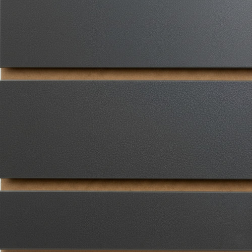 Pack of 40 x Graphite Grey Slatwall Panels - 100mm Centres - 18mm MDF