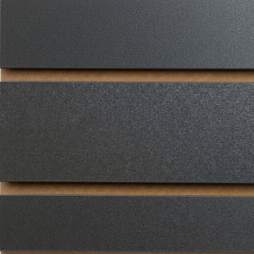 Graphite Grey Slatwall Panel - 100mm Centres - 18mm MDF