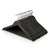 Matt Black Wooden Hangers with Trouser Bar and Shoulder Notches - 45 cm