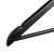 Matt Black Wooden Hangers with Trouser Bar and Shoulder Notches - 45 cm