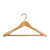 Wooden Hangers with Broad Shoulders and Trouser Bar - 45 cm