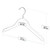 Matt White Children's Wooden Hangers with Shoulder Notches - 31 cm