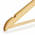 Wooden Flat Profile Hangers with Trouser Bar and Shoulder Notches - 45 cm