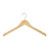 Wooden Flat Profile Hangers with Shoulder Notches - 45cm