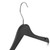 Matt Black Eco Plastic Hangers with Shoulder Notches - 43 cm