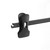 Black Plastic Clothes Hangers with Adjustable Clips - 38 cm Black Plastic Clothes Hangers with Adjustable Clips - 38 cm