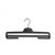 Black Plastic Trouser Hangers with Under Bars - 35.5 cm