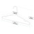 Blue Heavy-Duty Plastic Hangers with Trouser Bar and Shoulder Notches - 41.5cm