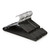Black Non-Slip Coated Metal Hangers with Shoulder Notches and Trouser Bar - 40.5 cm