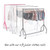 3ft Clear Childrens Clothes Rail Cover Single Zip