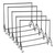 5 x Black Reinforced 6ft Wide Heavy-Duty Clothes Rails With Heavy Duty Wheels