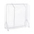 White 4ft Wide Children's Heavy-Duty Clothes Rail With Clear Cover