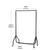 Black & Chrome Heavy-Duty Clothes Rail