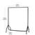 Black & Chrome Heavy-Duty Clothes Rail