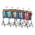 Black & Chrome Heavy-Duty Clothes Rail