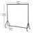 Black Heavy-Duty Clothes Rail