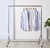 Silver Heavy-Duty Clothes Rail