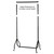 Tall Black Heavy-Duty Clothes Rail