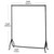 Tall Black Heavy-Duty Clothes Rail