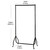 Tall Black Heavy-Duty Clothes Rail