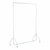 Tall Gloss White Heavy-Duty Clothes Rail