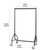 Reinforced Black Heavy-Duty Clothes Rail With Heavy Duty Wheels