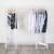 Gloss White Heavy-Duty Clothes Rail With Clear Cover