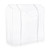 Black Heavy-Duty Clothes Rail With Clear Cover