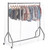 Childrens Black Heavy-Duty Clothes Rail With Clear Cover