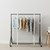 Black Children's Heavy-Duty Clothes Rail With Clear Cover