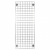 Chrome 4ft Wall-Mounted Grid Mesh Display