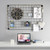 5 x Black Grid Mesh Panels - Built-in Wall Brackets 5 x Black Grid Mesh Panels - Built-in Wall Brackets