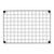 5 x Black Grid Mesh Panels - Built-in Wall Brackets 5 x Black Grid Mesh Panels - Built-in Wall Brackets