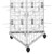 6ft Three-Sided Grid Mesh Display Bundle With 72 x Euro Hooks