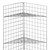 5ft Freestanding Grid Mesh Display Bundle With 2 x Panels, 3 x Wire Shelves