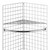 5ft Freestanding Grid Mesh Display Bundle With 2 x Panels, 1 x Wire Shelf, 1 x Hanging Rail