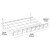 Sloping Wire Shelf With Lip For Grid Mesh Panels