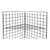 Triangular Shelf For Grid Mesh Panels