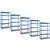 5 x Multipurpose Economy Shelving Units - Blue - H1780 x W900 x D600 mm