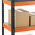 Multipurpose Freestanding Shelving Unit - Black/Orange - Up to 250Kg UDL Per Shelf - H1800 x W900 x D400 mm