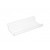 Clear Acrylic Slatwall Shelf with Front Lip - W250 x D100mm