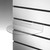 Semi Circle Clear Acrylic Slatwall Shelf - W300 x D150mm