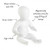 Faceless Baby Mannequin Babba 02 - Gloss White - Eco-Friendly Plastic